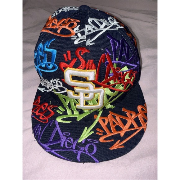 American Needle Other - American Needle Cooperstown San Diego Padres 7 3/4 Graffiti Baseball Cap Hat